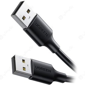 تصویر کابل 1 متری USB2.0 یوگرین US102 10309 UGREEN US102 10309 1m USB 2.0 Male to USB2.0 Male Data Cable