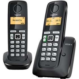 تصویر گوشی تلفن بی سیم گیگاست مدل A220A Duo Gigaset A220A Duo Wireless Phone