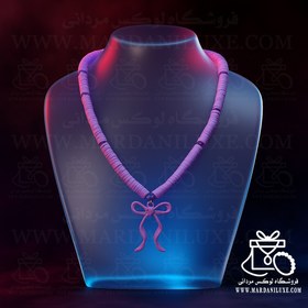 تصویر گردنبند فیمو پاپیونی 