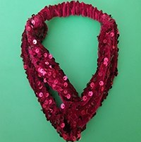 تصویر هدبند پولکی آمیتیس هدبند گره ای