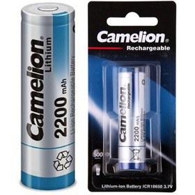 تصویر باتری 18650 کملیون لیتیوم-یون Camelion 2200mAh ICR18650 ا Camelion Li-ion 18650 3.7v rechargable battery 2200mAh Camelion Li-ion 18650 3.7v rechargable battery 2200mAh