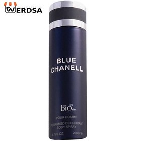 تصویر اسپری بدن مردانه مدل Blue Chanell حجم 200 میلی لیتر بیو استار Bio Star Blue Chanell Deodorant Spray For Men 200ml