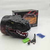 تصویر کله دایناسور تیرکس تیر ژله ای پرت کن شارژی (مسلسل) 105وي ام 