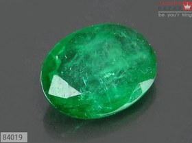 تصویر نگین زمرد کلمبیا طبیعی رنگ تقویت شده کد 84019 
