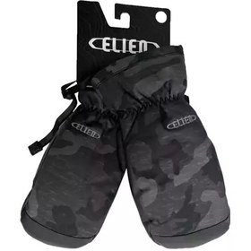 تصویر دستکش اسکی و اسنوبورد مردانه برند کانادایی الینElien GL5 Black Camo Ski/ Snowboard Mittens 