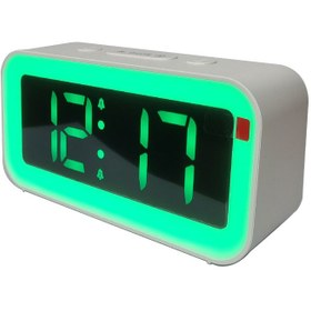 تصویر ساعت رومیزی ال ای دی مدل LED CLOCK PT-6798WB 