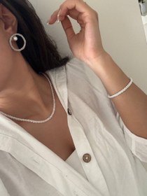 تصویر ست خاویاری Necklace + Earring + Bracelet