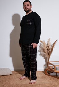 تصویر ست پیژامه مردانه بوراتی فاق نرمال آستین بلند راسته | Buratti 6572001B 