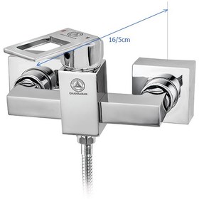 تصویر شیر توالت قهرمان مدل فلت کروم 