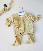 تصویر ست ۵ تیکه نوزادی ترک - ۰ - ۳ ماه / ست سفید رنگین کمان 