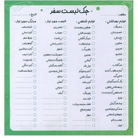 تصویر کاغذ یادداشت گرین پوینت مدل چک لیست سفر GP2033 