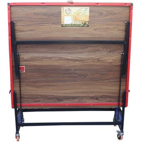 تصویر میز پینگ پنگ تاشو المپیک مدل E3 با ۴ چرخ و MDF ضد خش 