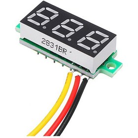 تصویر ماژول ولت متر دیجیتال 0-100 ولت DC Digital DC Voltage Meter Module