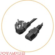 تصویر کابل برق سه پین مناسب برای مانیتور، منبع تغذیه،کیس کامپیوتر،هیتر و ... 