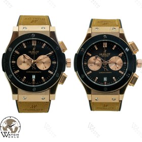 تصویر ساعت مچی عقربه ای ست زنانه و مردانه هابلوت ۴موتوره کرنوگراف - زنانه HUBLOT GENEVE BIG BANG CHRONOGRAPH