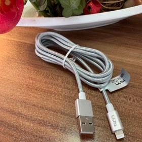 تصویر کابل تبدیل USB به لایتنینگ تسکو مدل TC i400 طول 1.5 متر tesco tc i400 usb to lightning cable 1 5 meter long