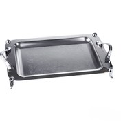 تصویر سینی استیل مستطیل بزرگ Perfect home مدل A1168 