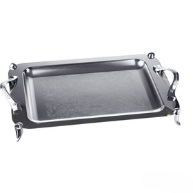 تصویر سینی استیل مستطیل بزرگ Perfect home مدل A1168 