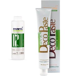 تصویر کرم دکلره مو مارال مدل روغن جوجوبا حجم 120 میلی لیتر به همراه اکسیدان 12 درصد حجم 150 میلی لیتر 