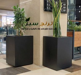 تصویر فلاور باکس فلزی مدل سایان 