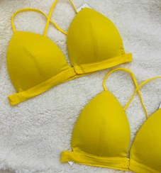 تصویر نیمتنه جلوبازشو - زرد / فری سایز 