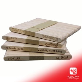 تصویر چوب بستنی همراه با جعبه 