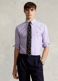 تصویر پیراهن آکسفورد رالف لورن Ralph Lauren SOLID OXFORD SPORT SHIRT PURPLE 