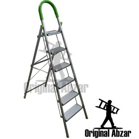 تصویر نردبان 6 پله پارتیان (آلمینیوم) 