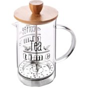 تصویر فرنچ پرس پیرکس درب بامبو - 350ml french press