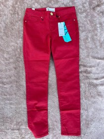 تصویر شلوار جین راسته رنگ قرمز – شیک، راحت و باکیفیت straight pants - jean