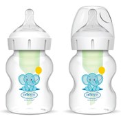 تصویر شیشه شیر دکتر براونز طرح فیل ۱۵۰ میل بسته ۲ عددی 