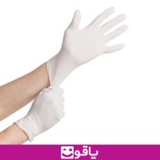 تصویر دستکش معاینه لاتکس اپی پرفکت سایز اسمال بسته ۱۰۰ عددی OP-perfect latex gloves packet 100 piece size S