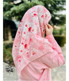 تصویر روسری قلب صورتی ۹۰ 