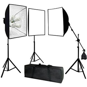 تصویر کیت نور ثابت 4 لامپ 