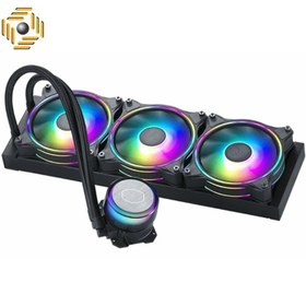 تصویر خنک کننده پردازنده کولر مستر مدل MASTERLIQUID ML360 ILLUSION Cooler Master MASTERLIQUID ML360 ILLUSION Liquid CPU Cooler