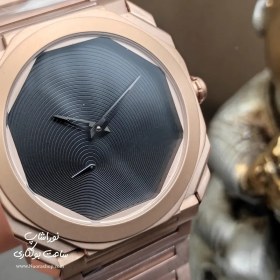 تصویر ساعت مردانه بولگاری رزگلد صفحه مشکی لیمیتد ادیشن Bulgari octo finissimo بولگاری ( Bvlgari )