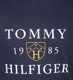 تصویر سویشرت مردانه تامی هیلفیگر اورجینال آبی سرمه ای Tommy Hilfiger 09T4200-410 