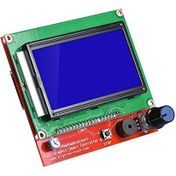 تصویر نمایشگر و کنترلر 64*128 گرافیکی (RepRap LCD Shield ) مناسب پرینتر سه بعدی 128*64 LCD and Controller for 3D Printer