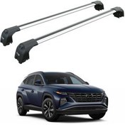 تصویر جعبه بار سقفی HYUNDAI TUCSON 2021 2025 ROOF RACK CARRIER BAR SPACEBAR PAW PRO 2 GREY auto paw 