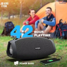 تصویر اسپیکر‌ بلوتوثی قابل حمل دبلیو کینگ مدل W-king X10M W-king X10M 70W Bluetooth wireless speaker