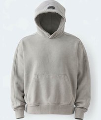 تصویر هودی سنگشور طوسی | قواره باکس و داخل کرک – کد H17 