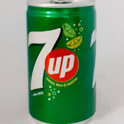 تصویر نوشابه قوطی سون آپ اصلی حجم 150 میلی لیتر seven up