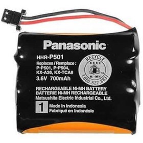 تصویر باتری تلفن بی سیم p501 مدل P 501 باطری اصلی تلفن پاناسونیک و .. panasonic اورجینال 3.6 ولت 3.6V 