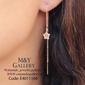 تصویر گوشواره بخیه ای ستاره رنگی 