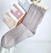 تصویر جوراب بافت قلابی 