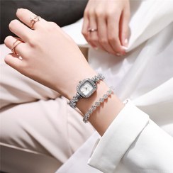 تصویر ساعت مچی عقربه ای زنانه نگین دار مدل رویال کرون ROYAL CROWN WATCH WOMEN کد WTCH1147W 