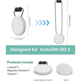 تصویر هولدر مغناطیسی PULUZ Magnet Pendant for Insta360 GO 3 Action Camera 