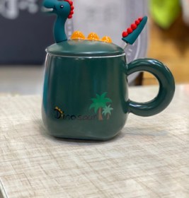 تصویر ماگ سرامیکی طرح دایناسور mug