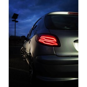 تصویر کاسه چراغ عقب اسپرت پژو 206 مدل S500 