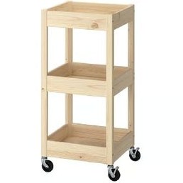 تصویر ترولی چوبی LOSHULT ایکیا 